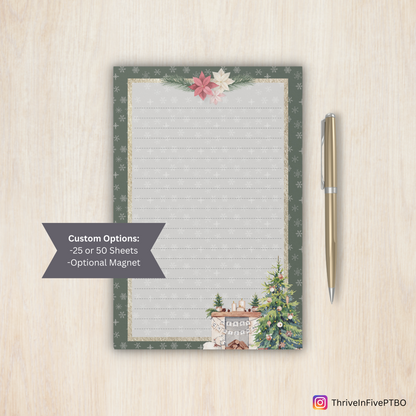 Winter Fireplace - Notepad