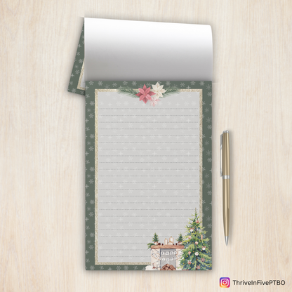 Winter Fireplace - Notepad