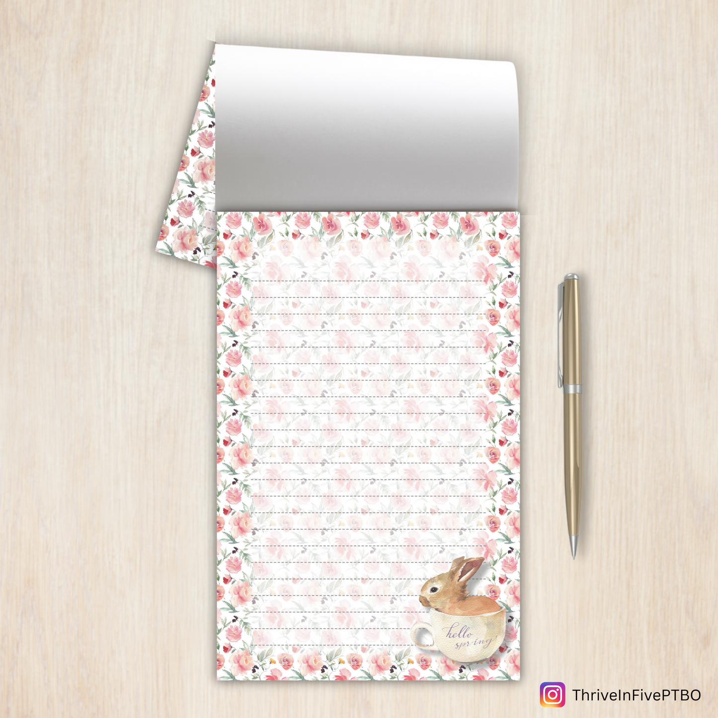 Spring Bunny - Notepad