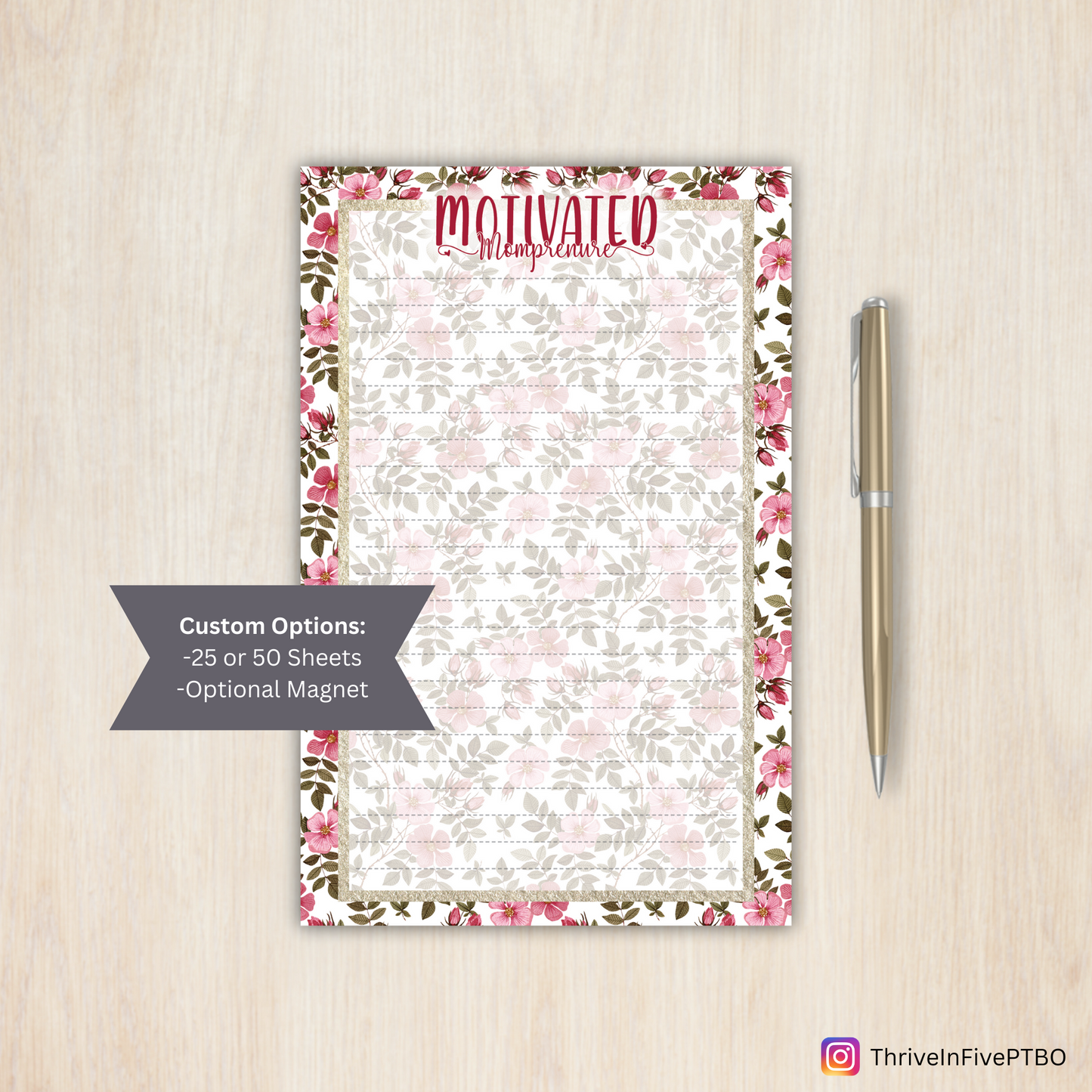 Motivated Mompreneur - Notepad