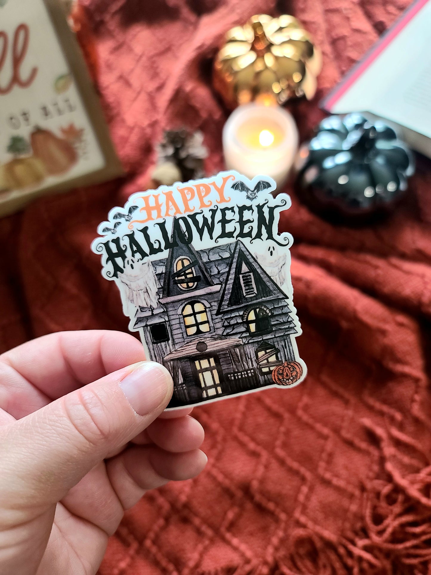 Halloween Die Cut Sticker  |  Waterproof