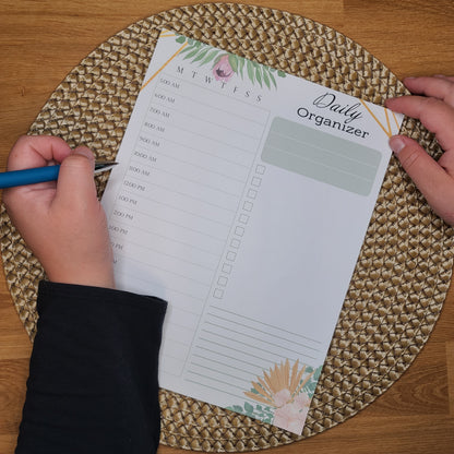 Botanical Boho - Daily Planner Notepad