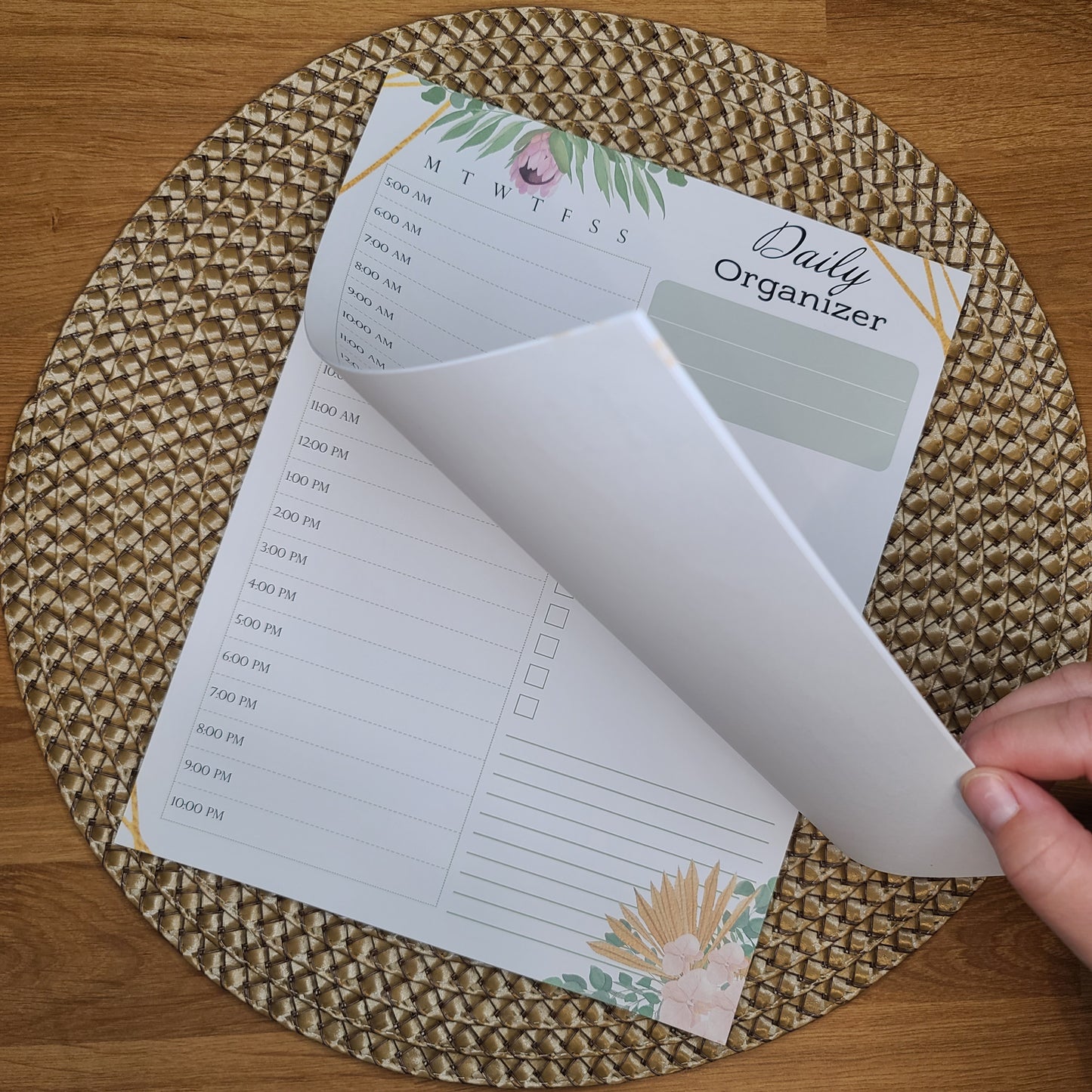 Botanical Boho - Daily Planner Notepad