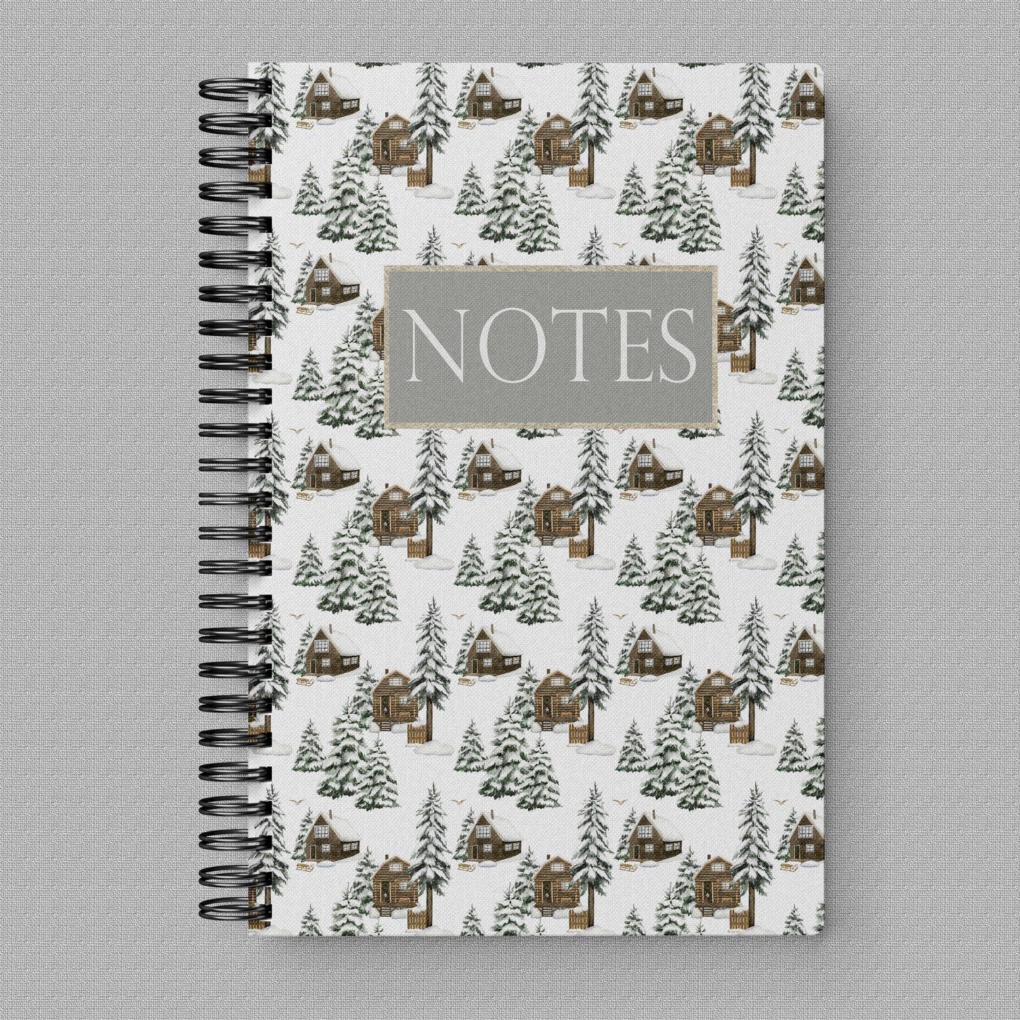 Winter Cabin Notebook