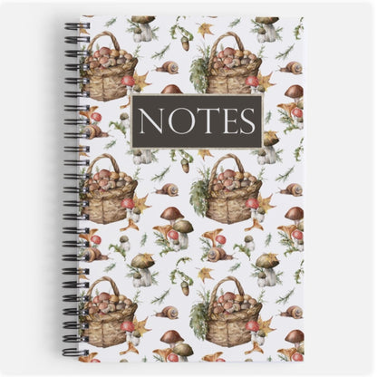 Coil Bound Notebook Mushroom Baskets